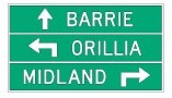 Ontario road sign for question 100