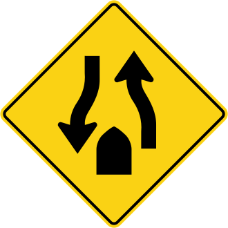 Ontario road sign for question 57