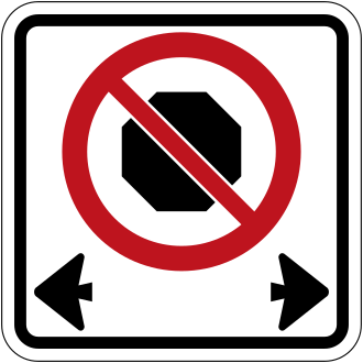 Ontario road sign for question 92