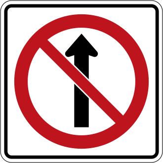 Ontario road sign for question 109