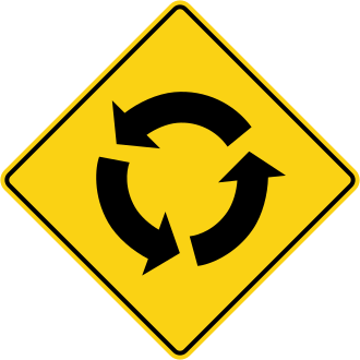Ontario road sign for question 17