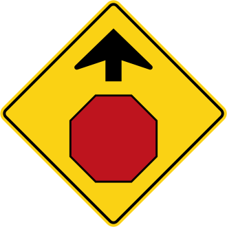 Ontario road sign for question 10
